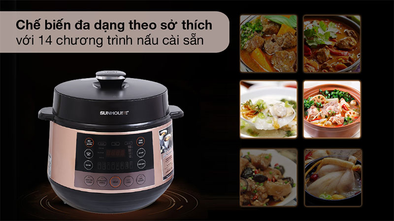 Nồi áp suất điện Sunhouse SHD1570 - Hàng chính hãng