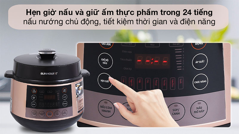 Nồi áp suất điện Sunhouse SHD1570 - Hàng chính hãng