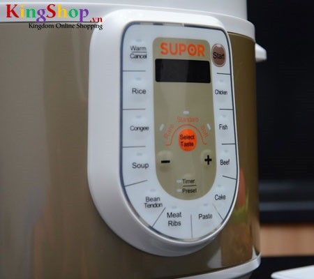 Nồi áp suất điện tử Supor CYSB50YC10VN-100 - Dung tích 5L - Hàng chính hãng
