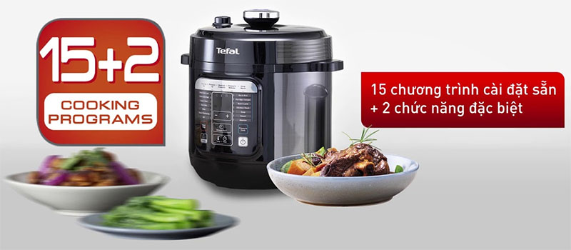 Nồi áp suất điện tử Tefal CY601868 - Hàng chính hãng