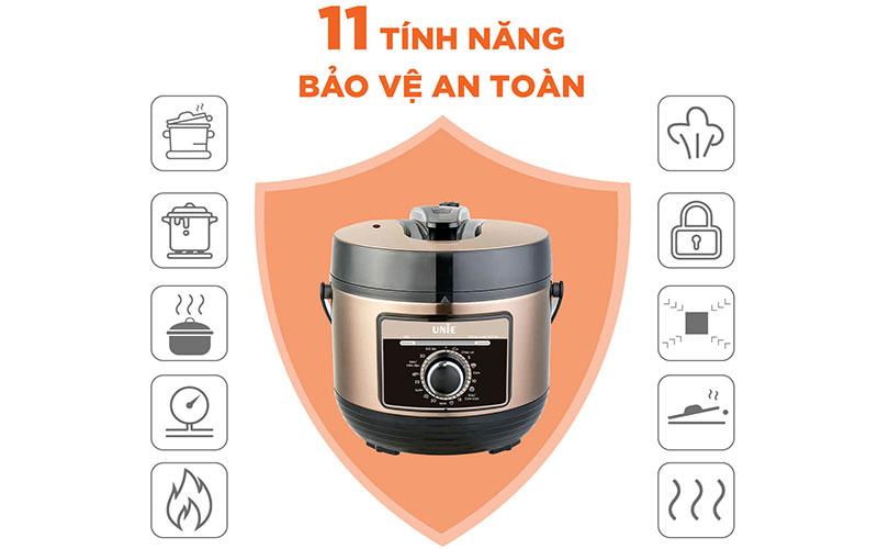 Nồi áp suất điện Unie UPC5081Y - Hàng chính hãng