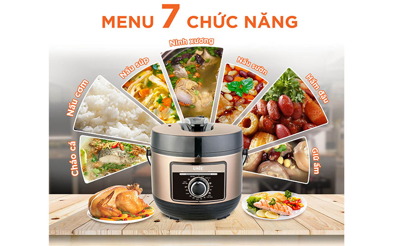 Nồi áp suất điện Unie UPC5081Y - Hàng chính hãng