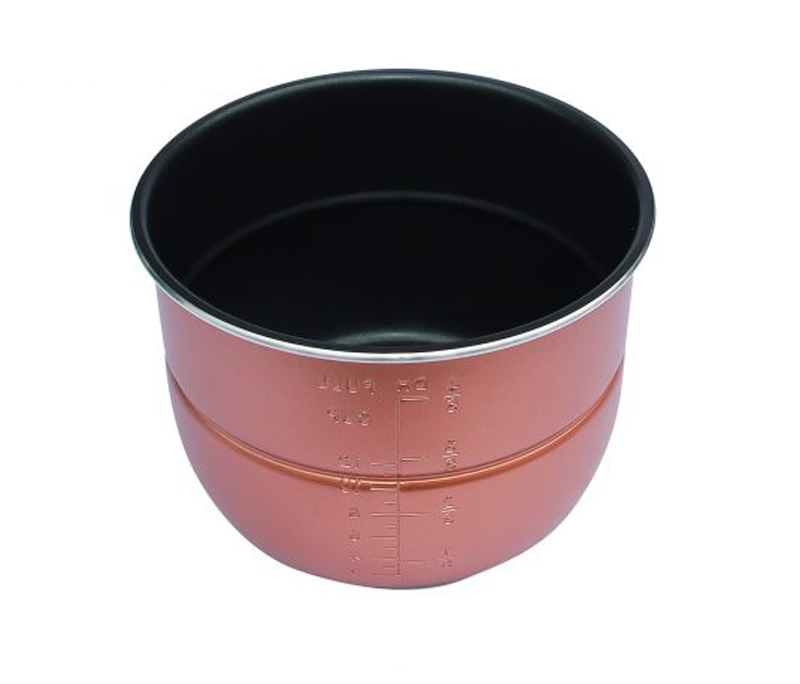 Lòng nồi được làm bằng chất liệu hợp kim nhôm được phủ chống dính cao cấp