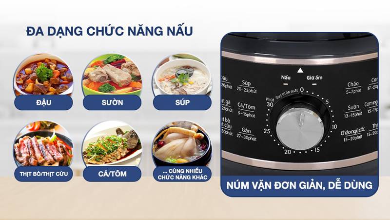 Nồi áp suất điện tử Bluestone 4.5 lít PCB-5648 - Hàng chính hãng