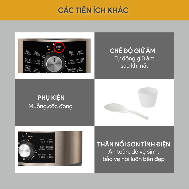 Nồi áp suất điện tử Bluestone 4.5 lít PCB-5648 - Hàng chính hãng