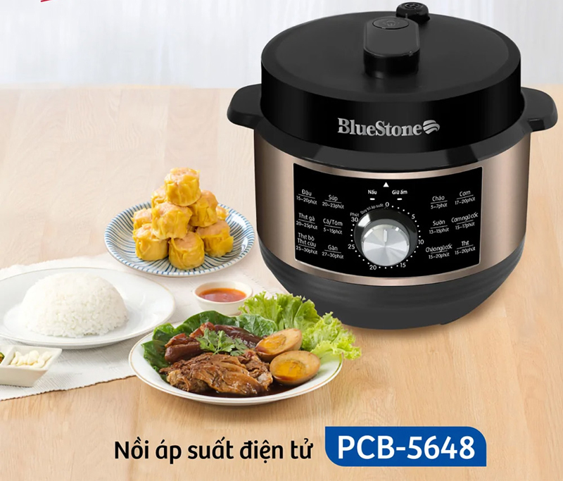 Nồi áp suất điện tử Bluestone 4.5 lít PCB-5648 - Hàng chính hãng