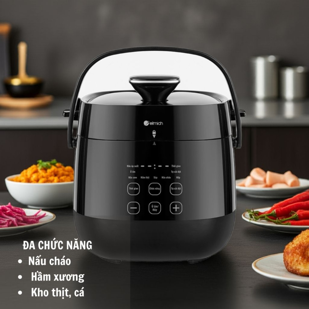 Nồi áp suất điện đa năng Elmich PCE9151 - Hàng chính hãng