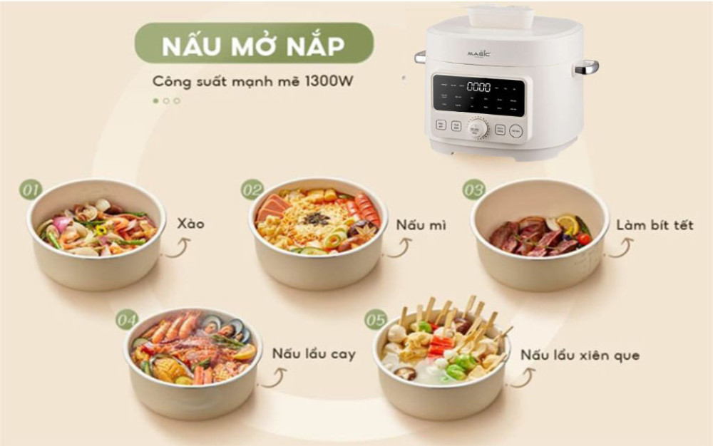 Nồi áp suất điện đa năng Magic Eco AC-242 - Hàng chính hãng