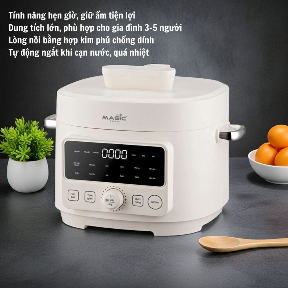 Nồi áp suất điện đa năng Magic Eco AC-242 - Hàng chính hãng