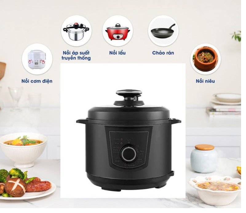 Nồi áp suất điện Funiki HPC6862 - Hàng chính hãng