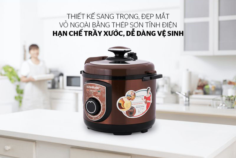 Nồi áp suất điện Sunhouse SH1550 ( 5.0 lít) - Hàng chính hãng