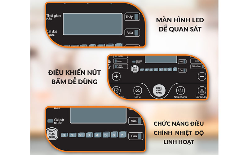 Nồi áp suất điện tử Comet CM6168 - Hàng chính hãng