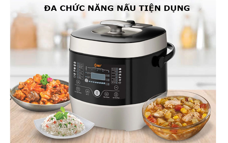 Nồi áp suất điện tử Comet CM6168 - Hàng chính hãng
