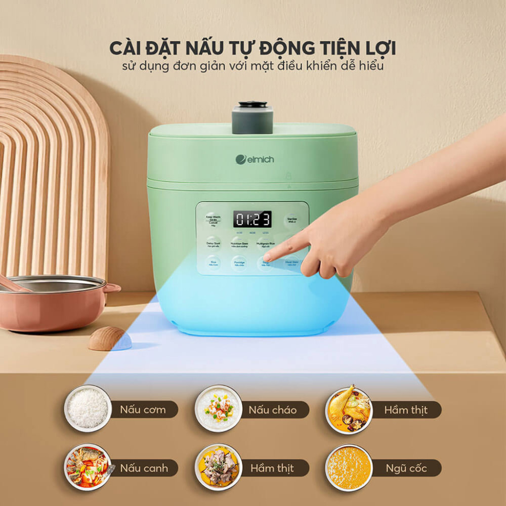 Nồi áp suất điện Elmich 3 lít PCE-8573 - Hàng chính hãng