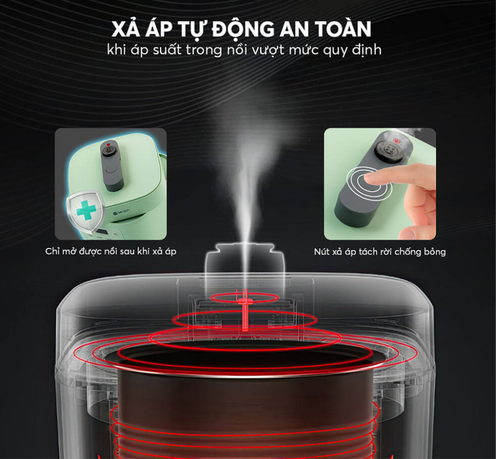 Nồi áp suất điện Elmich 3 lít PCE-8573 - Hàng chính hãng