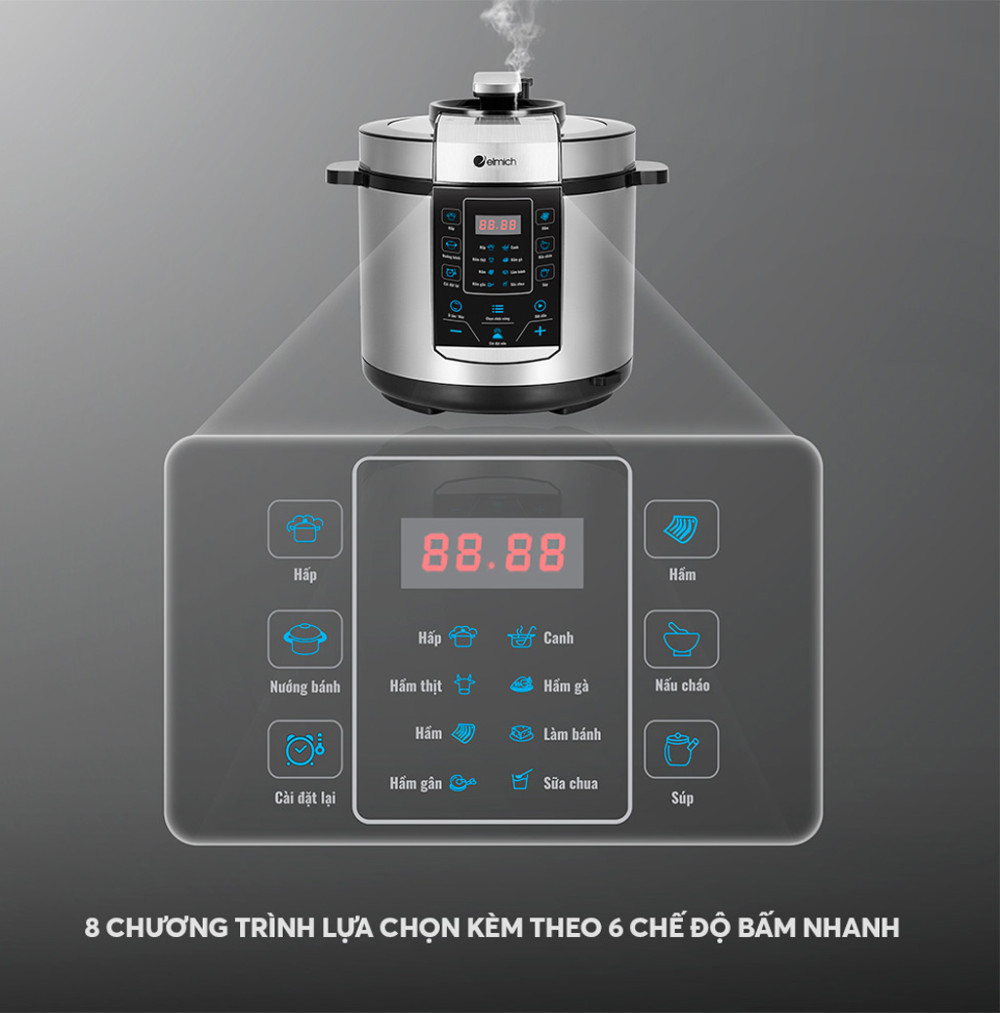 Nồi áp suất điện Elmich PCE9150 - Hàng chính hãng