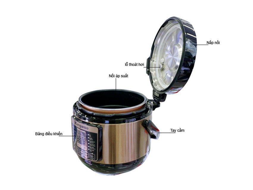 Nồi áp suất điện tử Kangaroo KG5P1 - Hàng chính hãng