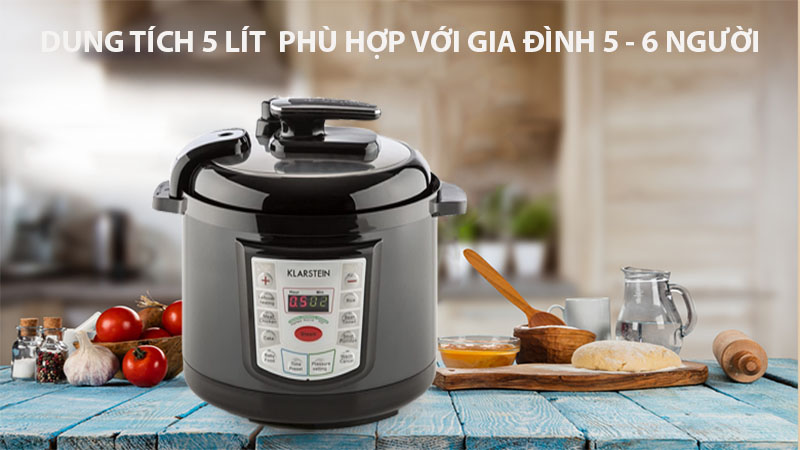 Nồi áp suất điện tử Klarstein Fast Flavour - Hàng chính hãng