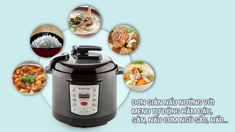 Nồi áp suất điện tử Klarstein Fast Flavour - Hàng chính hãng