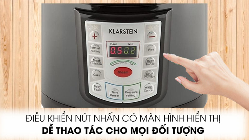 Nồi áp suất điện tử Klarstein Fast Flavour - Hàng chính hãng