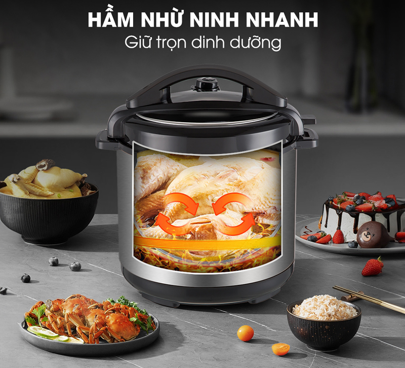 Nồi áp suất điện tử Kalite KPC6088 - Hàng chính hãng