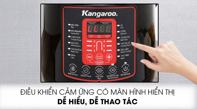 Nồi áp suất điện Kangaroo KG6P2 - 6 Lít - Hàng chính hãng