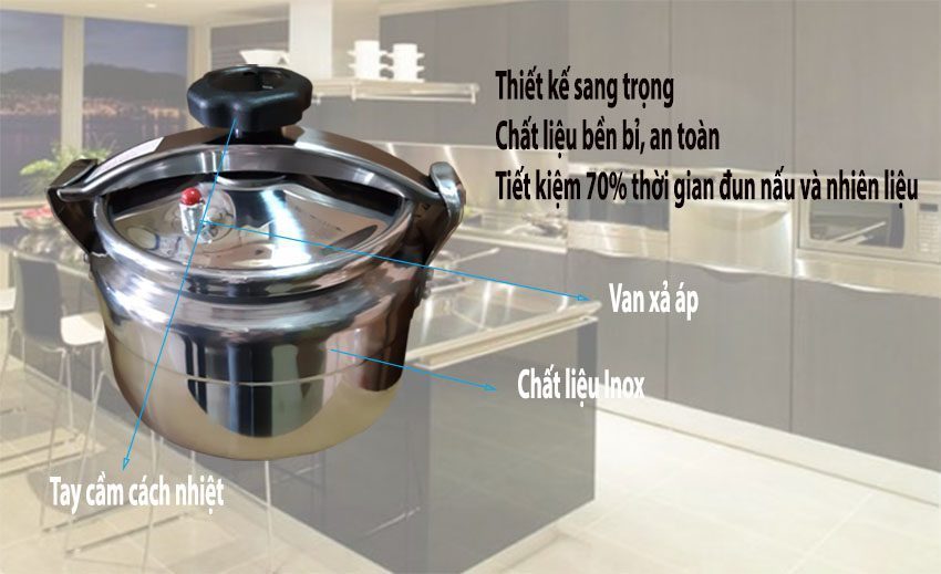 Nồi áp suất gas Kim Cương KC-ASG22 - Hàng chính hãng