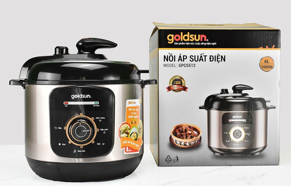 Nồi áp suất điện Goldsun GPC5512 - Hàng chính hãng