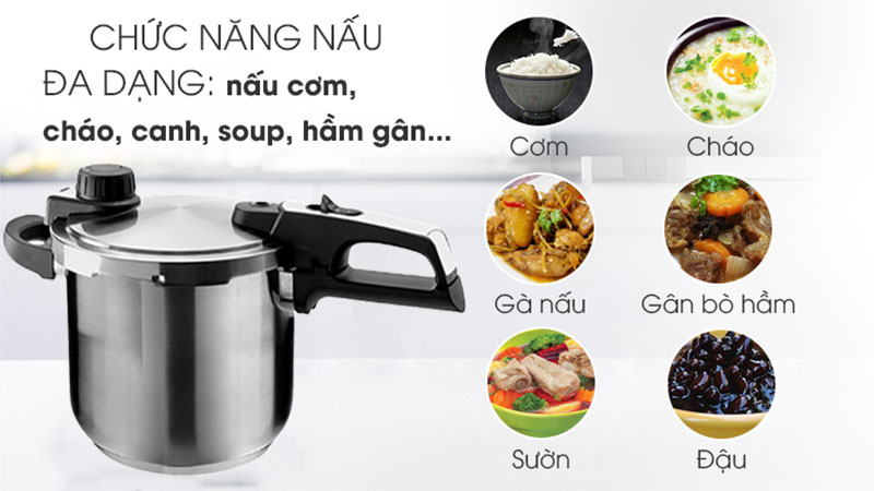 Nồi áp suất inox Eurosun PC1906-Smart - Hàng chính hãng