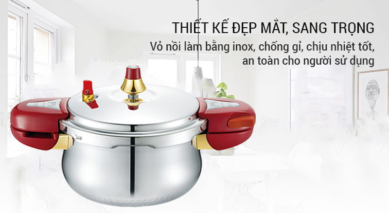 Thiết kế của Nồi áp suất inox PoongNyun BTPC(IH)-24C