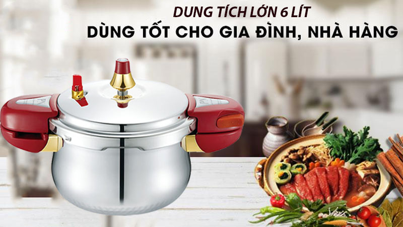 Dung tích của Nồi áp suất inox PoongNyun BTPC(IH)-24C