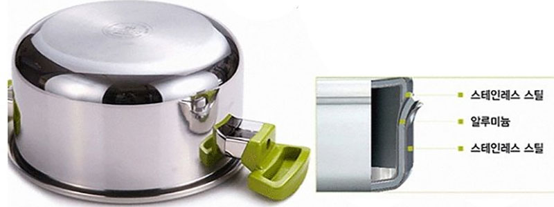 Chất liệu đáy nồi của Nồi áp suất inox PoongNyun VTPC-22C