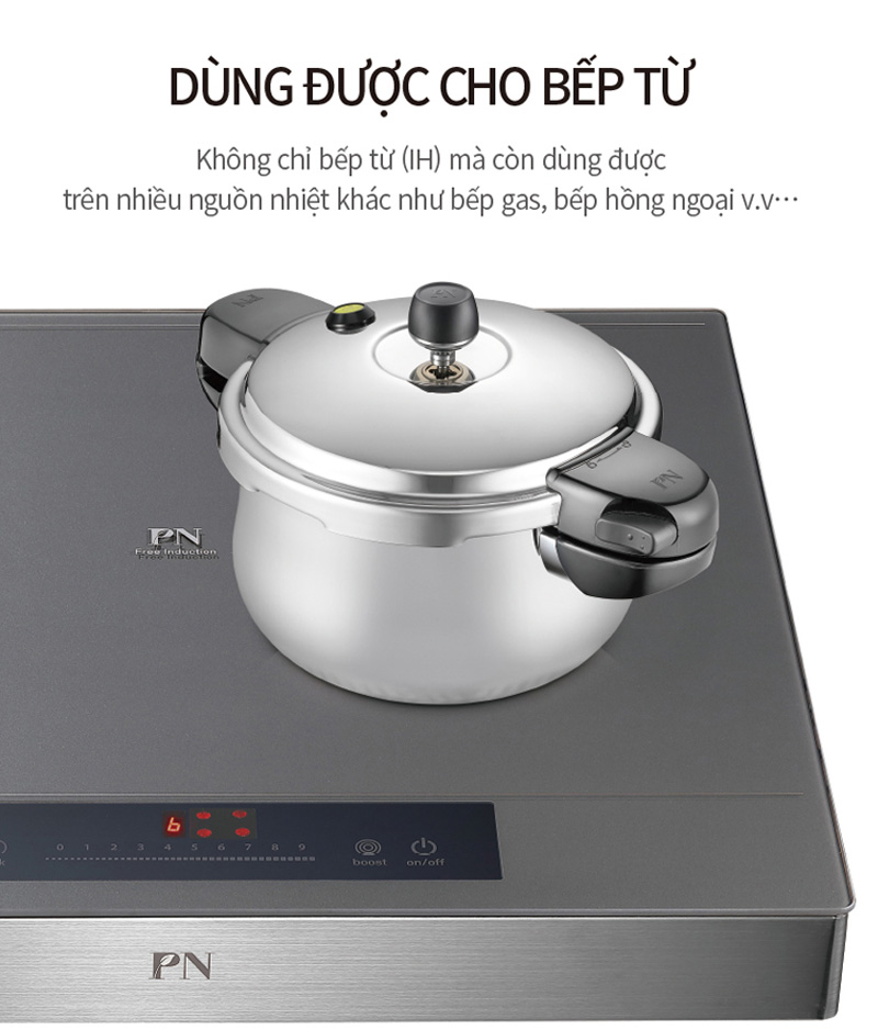 Nồi áp suất inox PoongNyun HNHPC-10 (IH, 6 lít) - Hàng chính hãng