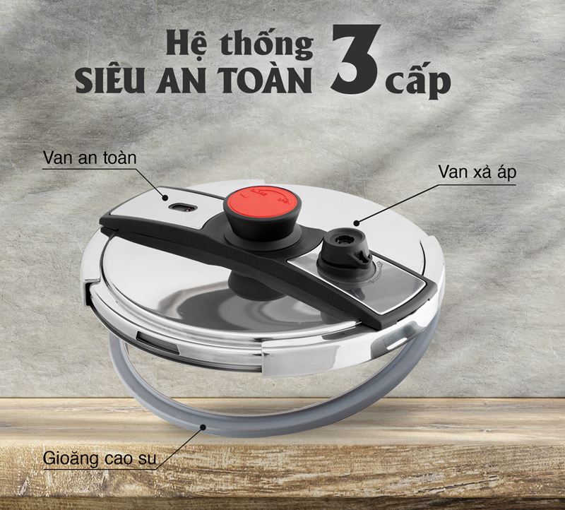 Nồi áp suất Nagakawa 7 lít NAG1473 - Hàng chính hãng