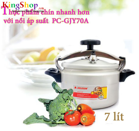 Nồi áp suất nhôm Goldsun PC-GJY70A - Dung tích 7 Lít - Hàng chính hãng