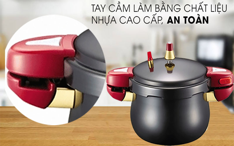 Thiết kế tay cầm của Nồi áp suất nhôm PoongNyun JSPC-24CV