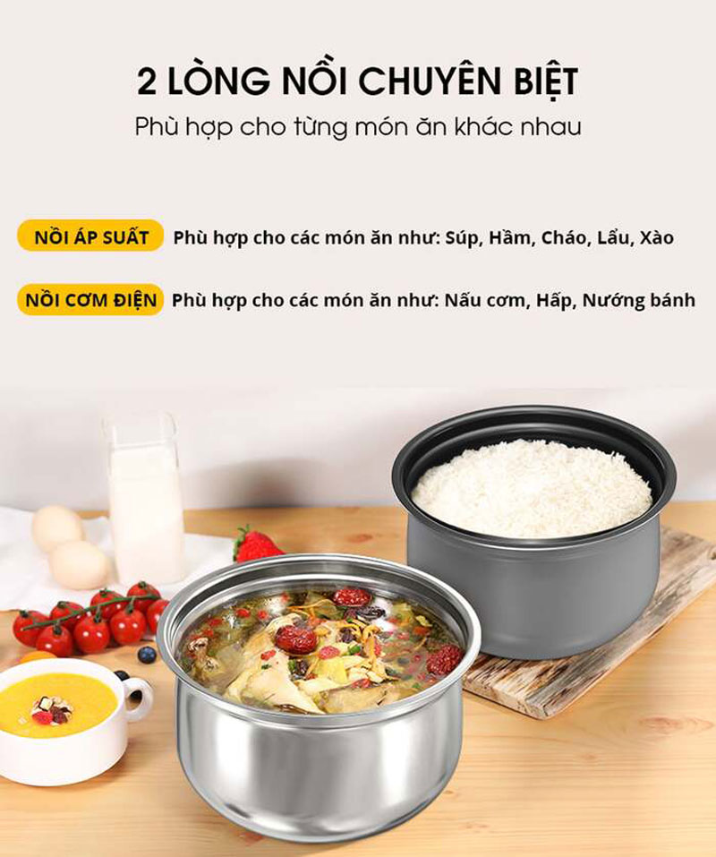 Nồi áp suất điện tử Snapbee QUEEN S45 - Hàng chính hãng