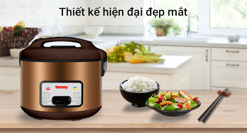 Nồi cơm điện nắp gài Benny BR-09B - Hàng chính hãng
