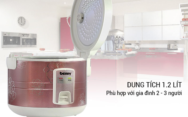 Nồi cơm điện nắp gài Benny BR-MVN12 - Hàng chính hãng