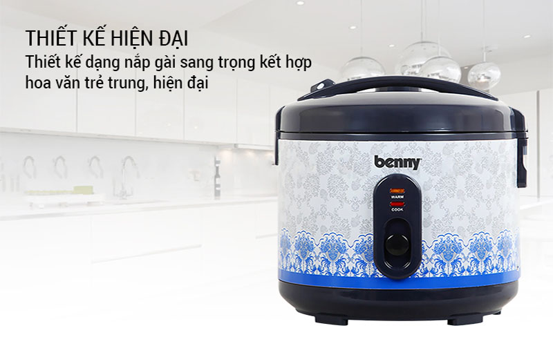 Nồi cơm điện nắp gài Benny BRMVN187 - Hàng chính hãng