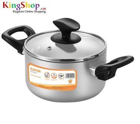 Nồi canh hợp kim nhôm oxy hóa mềm Supor H06011-3 - Dung tích 5.4