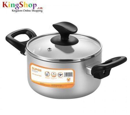Nồi canh hợp kim nhôm oxy hóa mềm Supor H06011 - Dung tích 3.2L - Hàng chính hãng