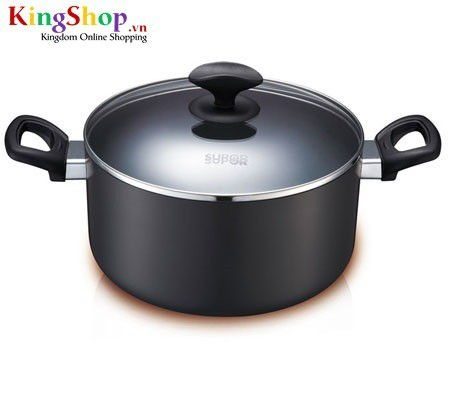Nồi canh hợp kim nhôm oxy hóa cứng Supor Ever HT10015-7 - Dung tích 8.0L