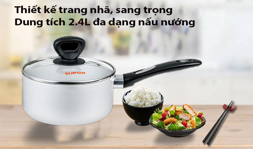 Dung tích của Nồi canh nhôm oxy hóa mềm Comfort Supor S30A18