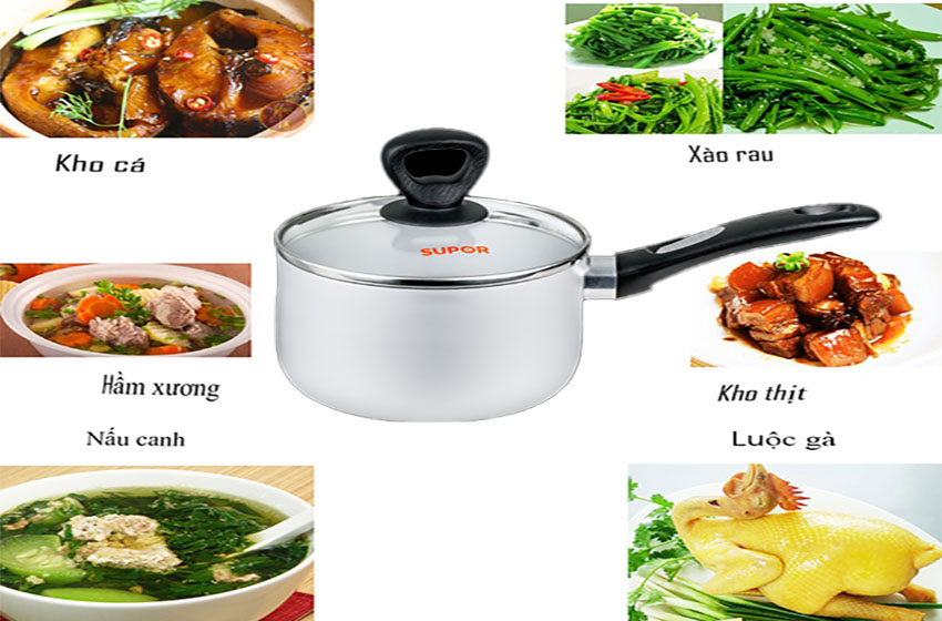 Ứng dụng của Nồi canh nhôm oxy hóa mềm Comfort Supor S30A18