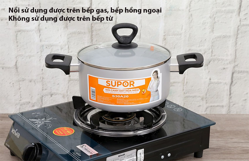 Nồi canh nhôm oxy hóa mềm Comfort Supor S30A20