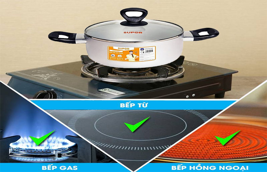 Nồi canh nhôm oxy hóa mềm Comfort Supor S30A22 - Hàng chính hãng