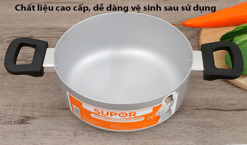 Nồi canh nhôm oxy hóa mềm Comfort Supor S30A24 - Hàng chính hãng