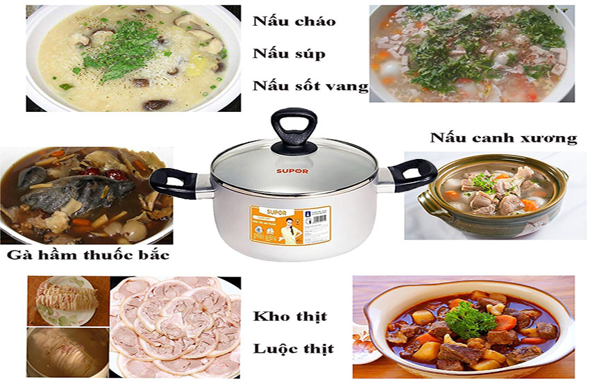 Nồi canh nhôm oxy hóa mềm Comfort Supor S30A24 - Hàng chính hãng