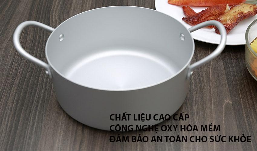 Chất liệu cấu tạo của Nồi canh nhôm oxy hóa mềm Healthy Supor HT08008-3
